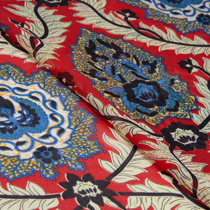 Polyester Ancient Pattern Chiffon Fabric - Kool Fabrics