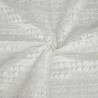 Polyester Dot Pattern Lace Fabric - Kool Fabrics