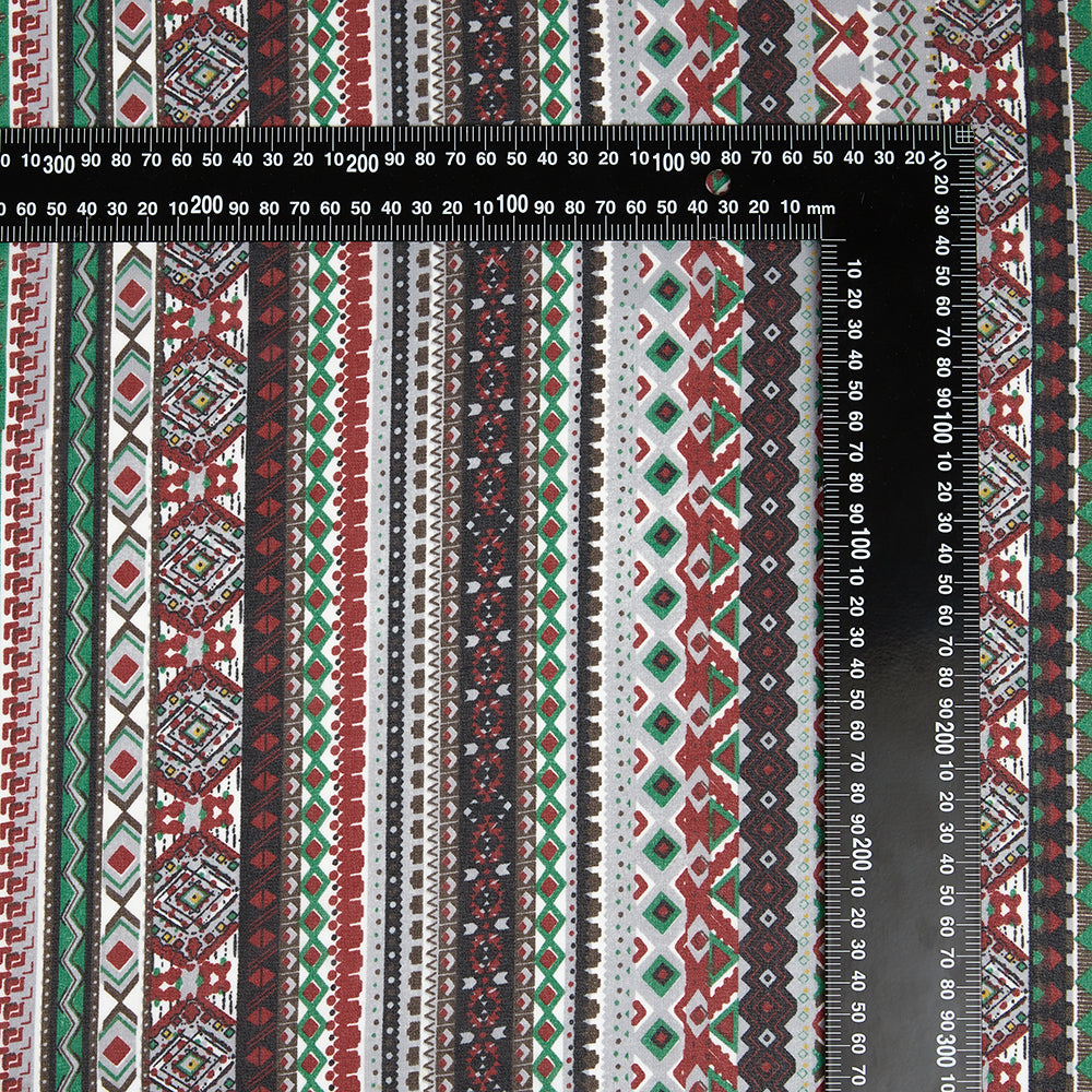 Polyester Ancient Pattern Printed Fabric - Kool Fabrics