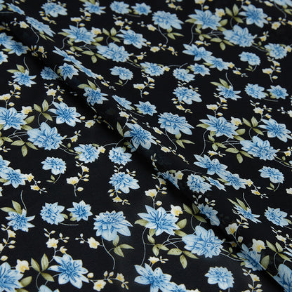 Polyester Flower Pattern Chiffon Fabric - Kool Fabrics