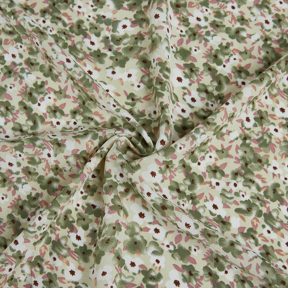 Polyester Flower Pattern Chiffon Fabric - Kool Fabrics