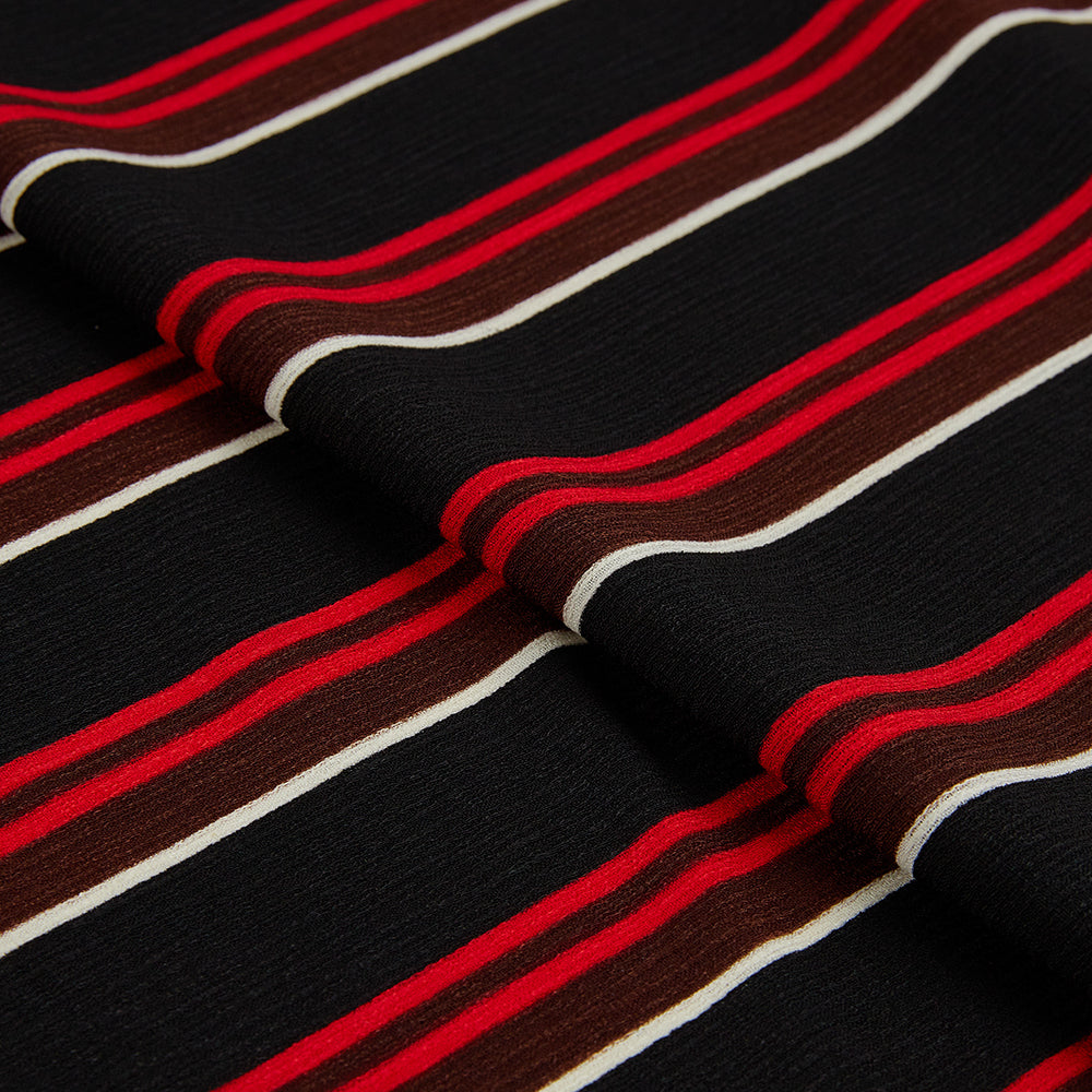 Polyester Stripes Pattern Printed Fabric - Kool Fabrics