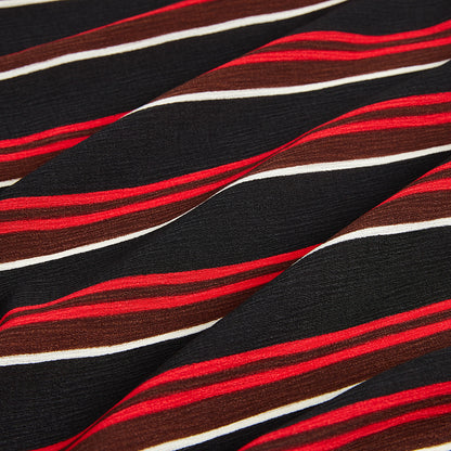 Polyester Stripes Pattern Printed Fabric - Kool Fabrics