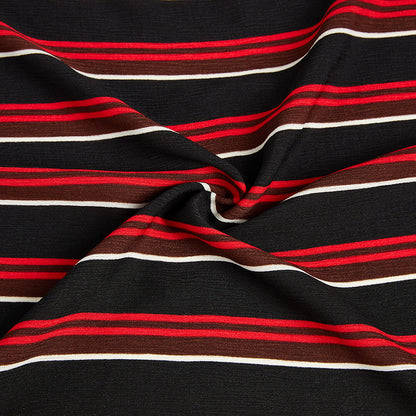 Polyester Stripes Pattern Printed Fabric - Kool Fabrics