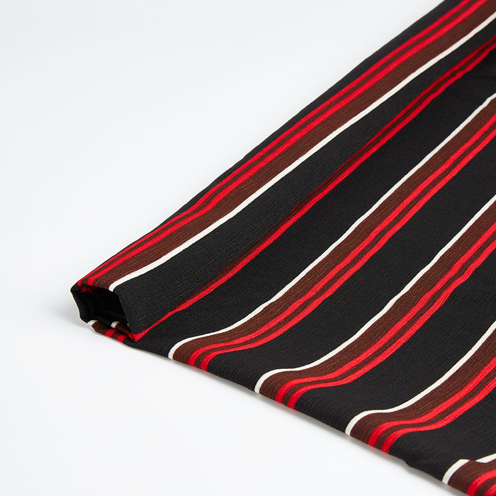 Polyester Stripes Pattern Printed Fabric - Kool Fabrics