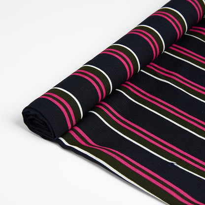 Polyester Stripes Pattern Printed Fabric - Kool Fabrics