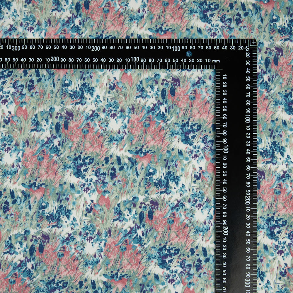 Polyester Flower Pattern Chiffon Fabric - Kool Fabrics