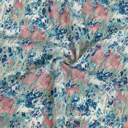 Polyester Flower Pattern Chiffon Fabric - Kool Fabrics