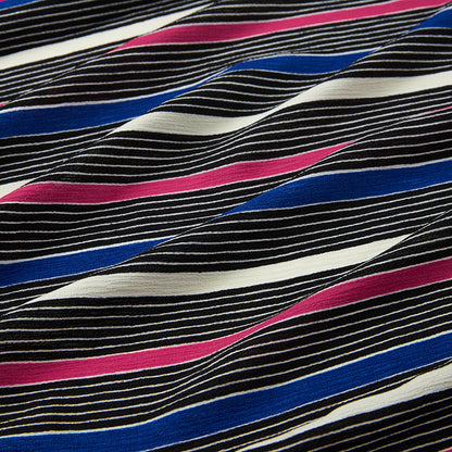 Polyester Stripes Pattern Printed Fabric - Kool Fabrics