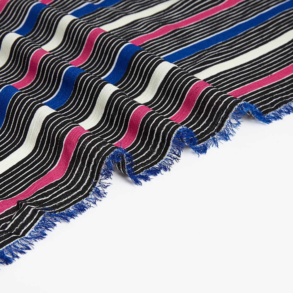 Polyester Stripes Pattern Printed Fabric - Kool Fabrics