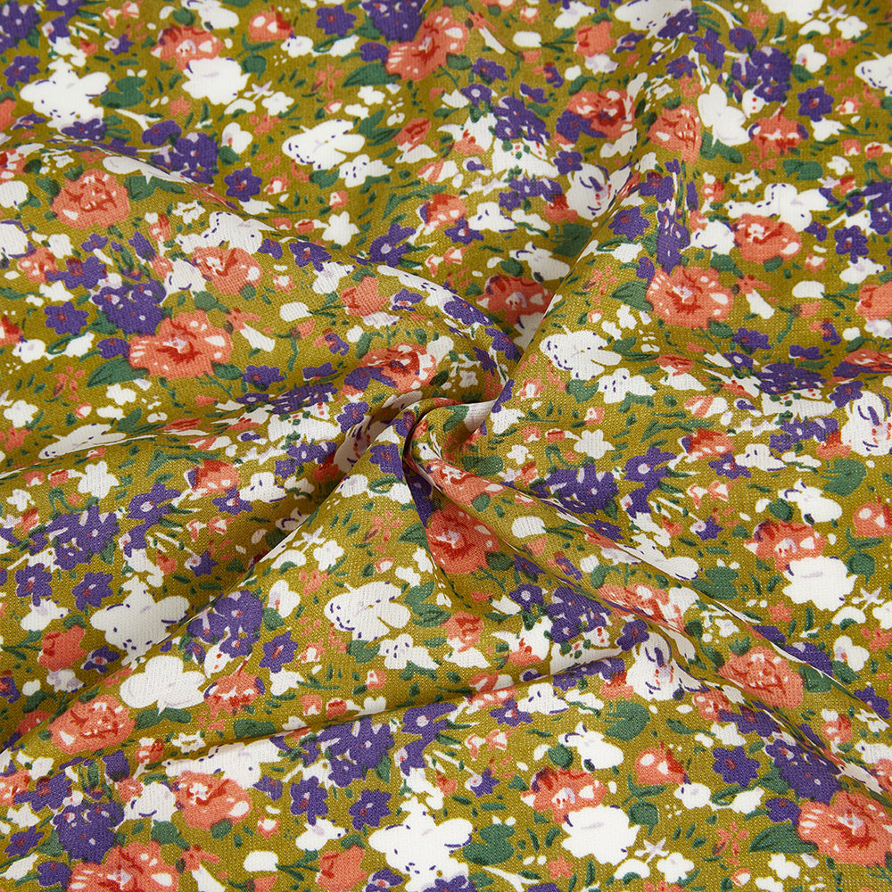 Polyester Flower Pattern Chiffon Fabric - Kool Fabrics