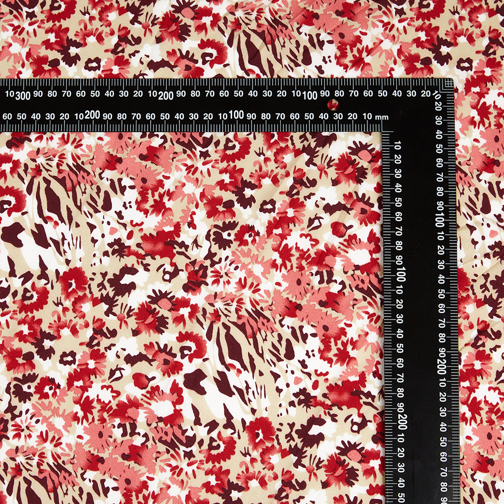 Polyester Flower Pattern Chiffon Fabric - Kool Fabrics