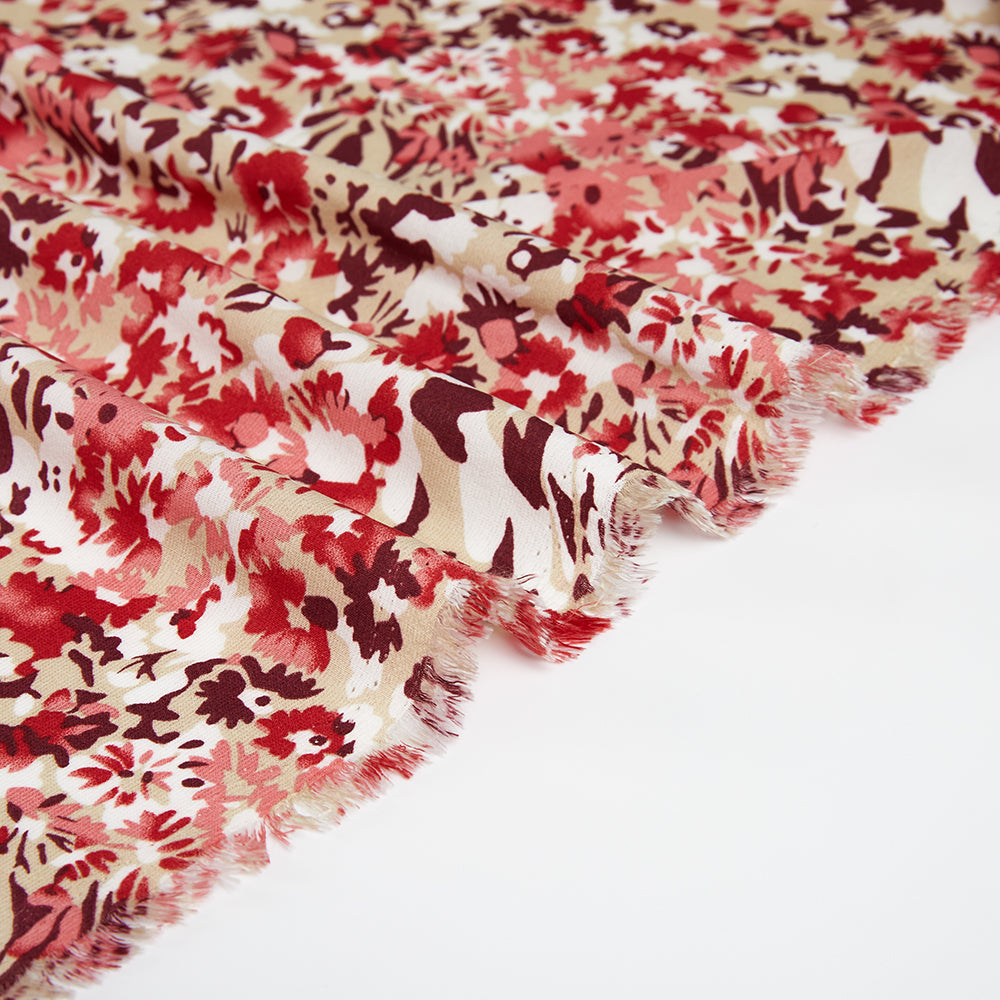 Polyester Flower Pattern Chiffon Fabric - Kool Fabrics