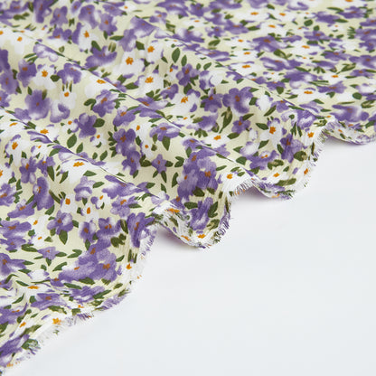 Polyester Flower Pattern Chiffon Fabric - Kool Fabrics