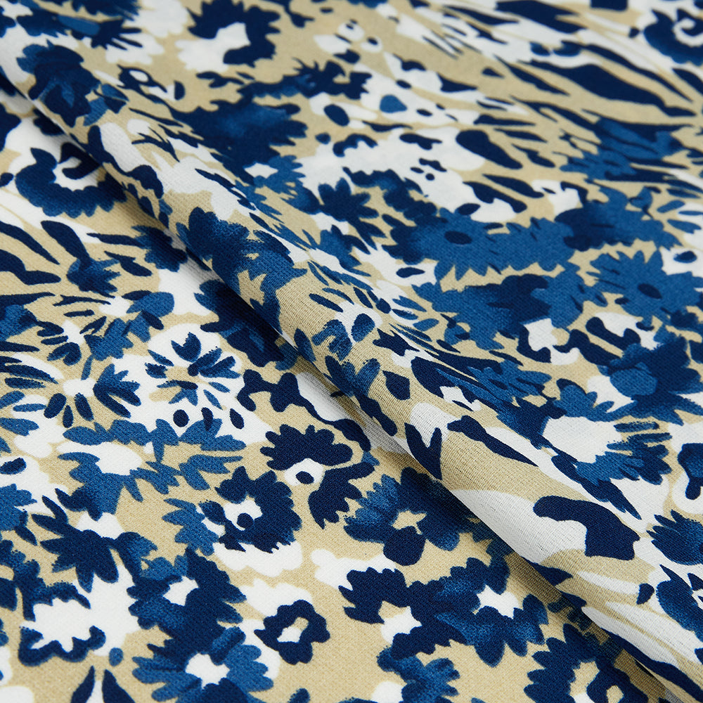 Polyester Flower Pattern Chiffon Fabric - Kool Fabrics