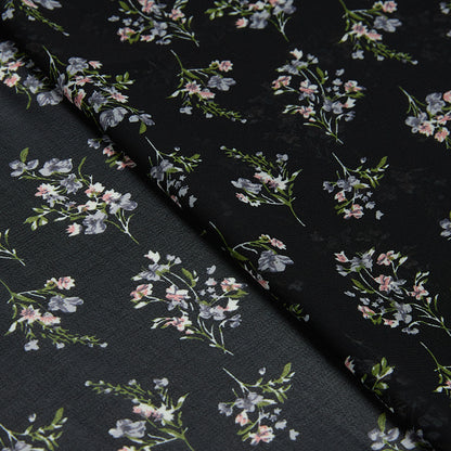 Polyester Flower Pattern Chiffon Fabric - Kool Fabrics