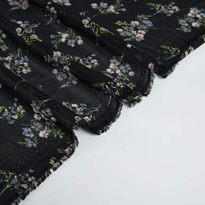 Polyester Flower Pattern Chiffon Fabric - Kool Fabrics