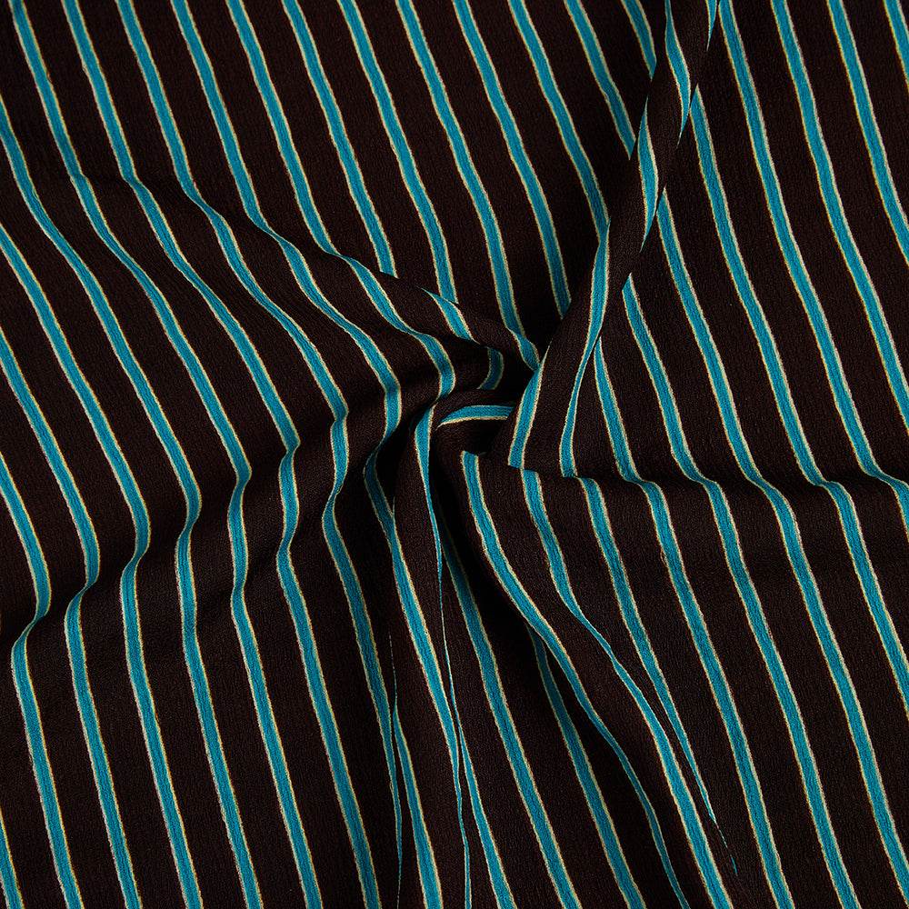 Polyester Stripes Pattern Printed Fabric - Kool Fabrics