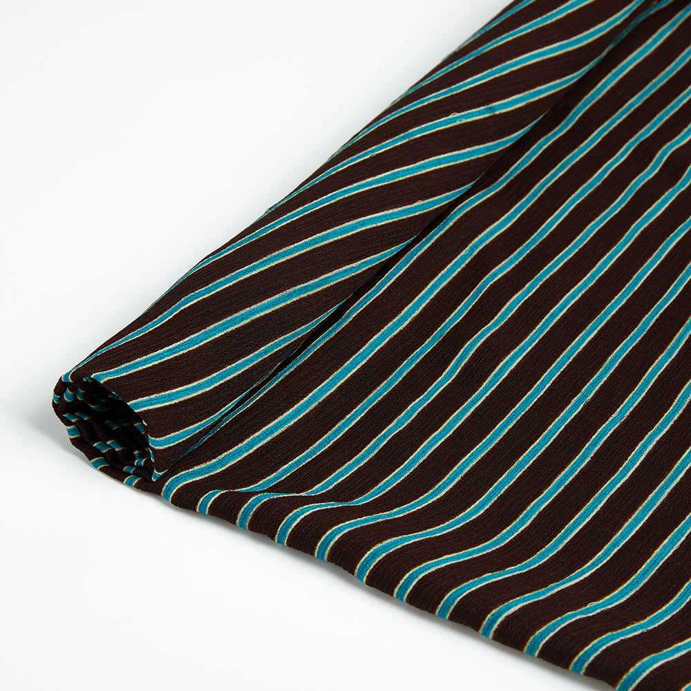 Polyester Stripes Pattern Printed Fabric - Kool Fabrics