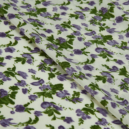 Polyester Flower Pattern Chiffon Fabric - Kool Fabrics