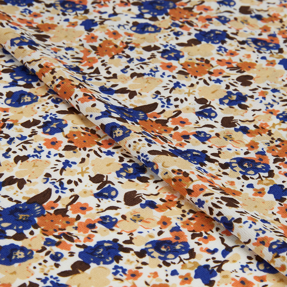 Polyester Flower Pattern Chiffon Fabric - Kool Fabrics