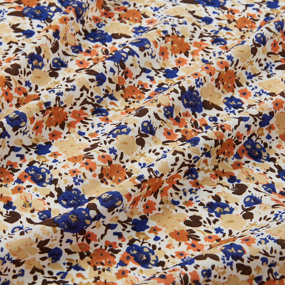 Polyester Flower Pattern Chiffon Fabric - Kool Fabrics