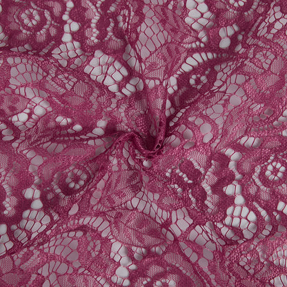 Polyester Flower Pattern Lace Fabric - Kool Fabrics