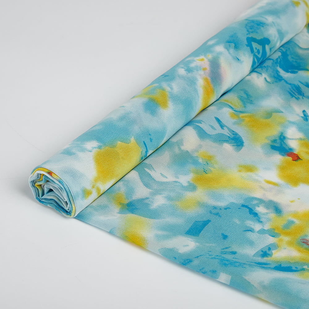 Polyester Flower Pattern Printed Fabric - Kool Fabrics