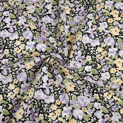 Polyester Flower Pattern Chiffon Fabric - Kool Fabrics