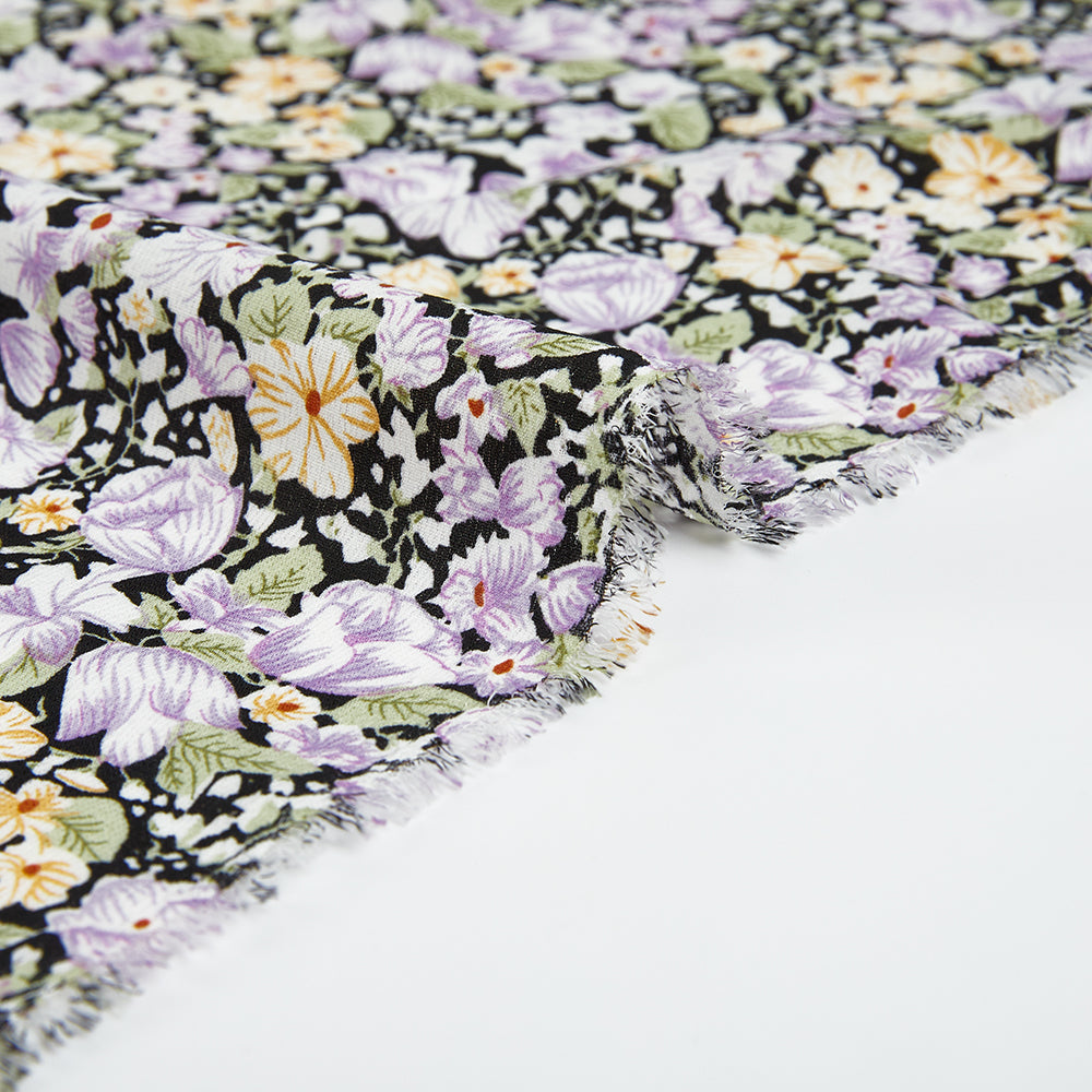 Polyester Flower Pattern Chiffon Fabric - Kool Fabrics