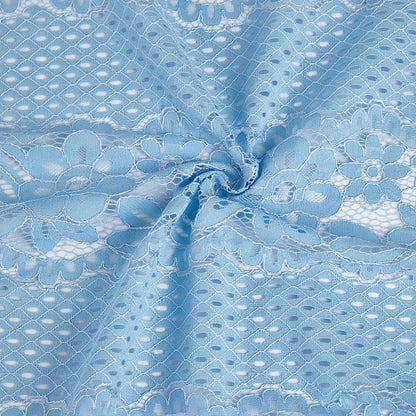 Cotton Polyester Flower Pattern Lace Fabric - Kool Fabrics