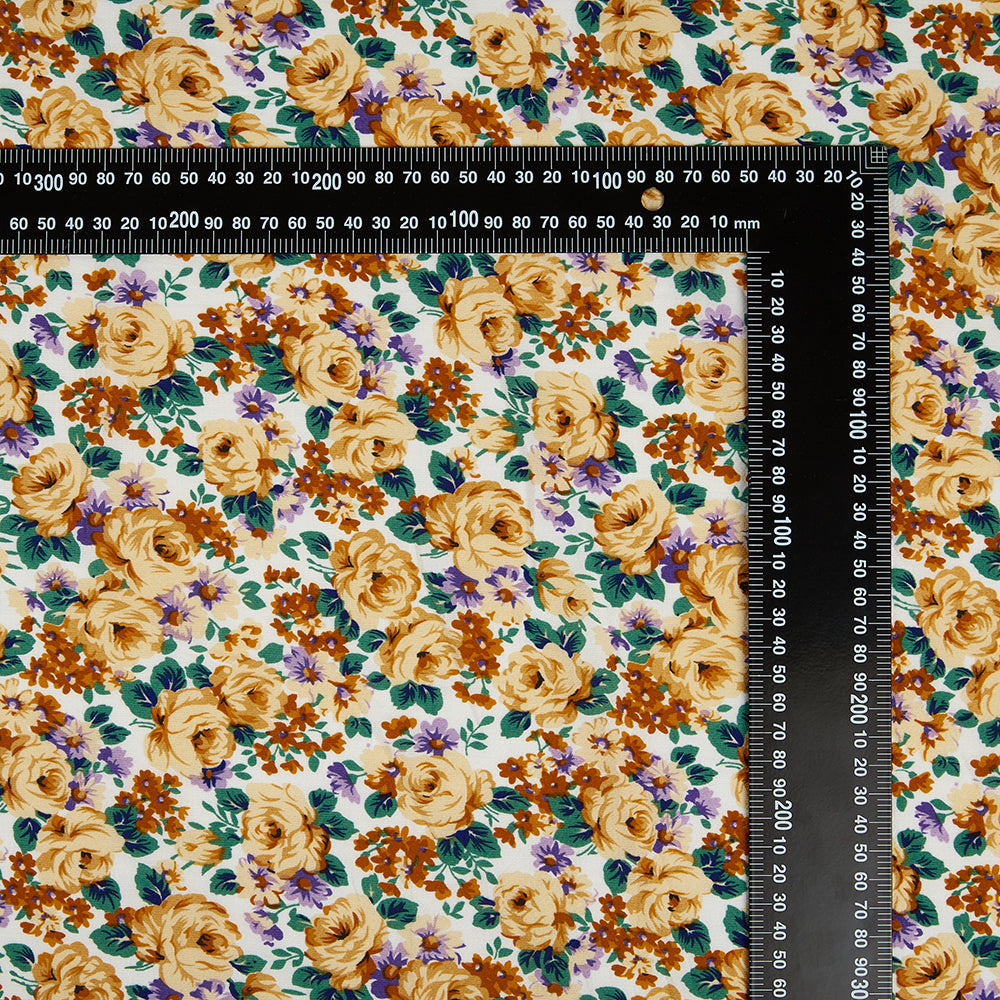 Polyester Flower Pattern Chiffon Fabric - Kool Fabrics