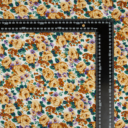 Polyester Flower Pattern Chiffon Fabric - Kool Fabrics