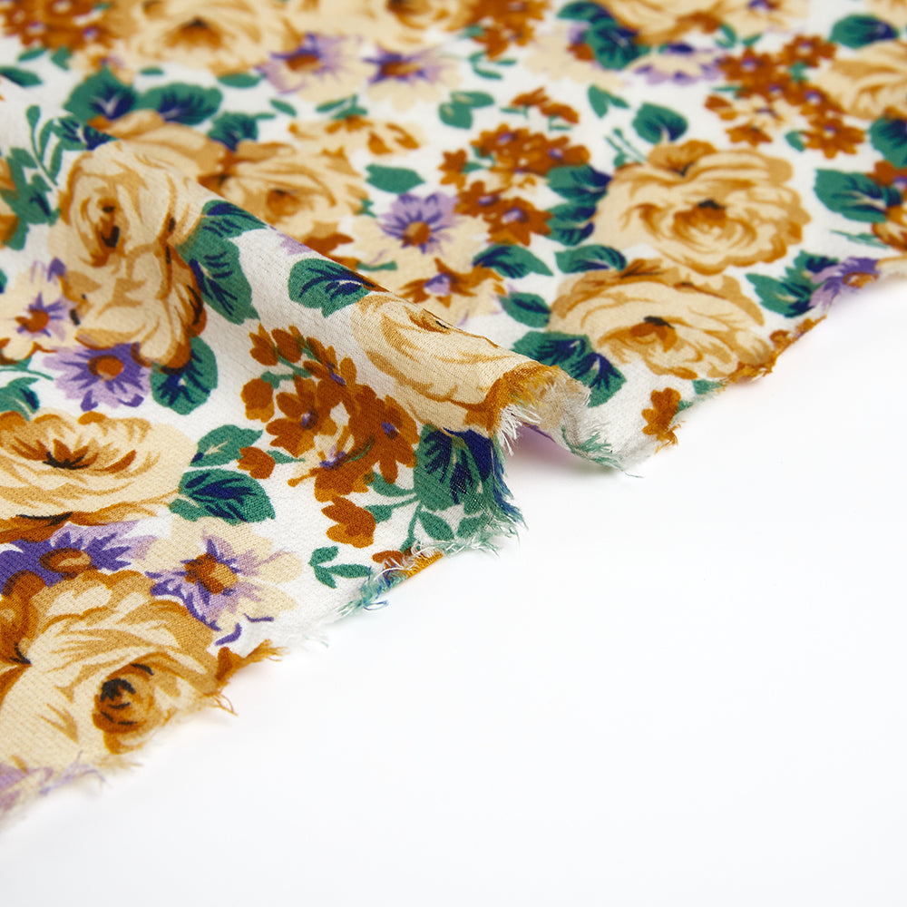 Polyester Flower Pattern Chiffon Fabric - Kool Fabrics