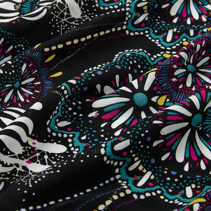 Rayon Flower Pattern Printed Fabric - Kool Fabrics