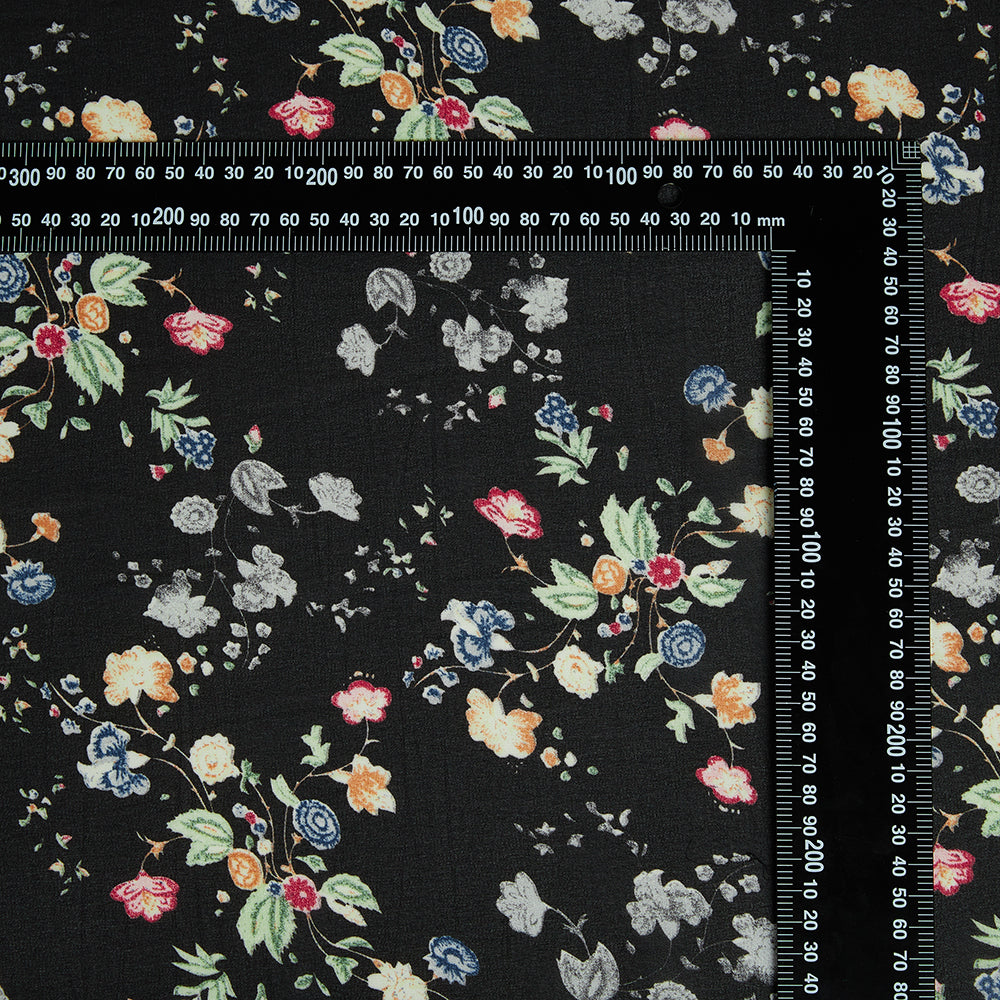 Polyester Flower Pattern Chiffon Fabric - Kool Fabrics