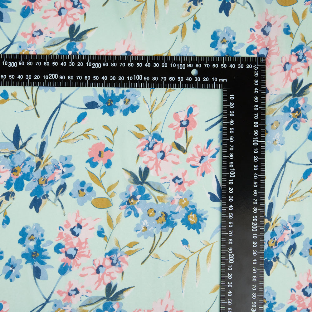 Polyester Flower Pattern Chiffon Fabric - Kool Fabrics