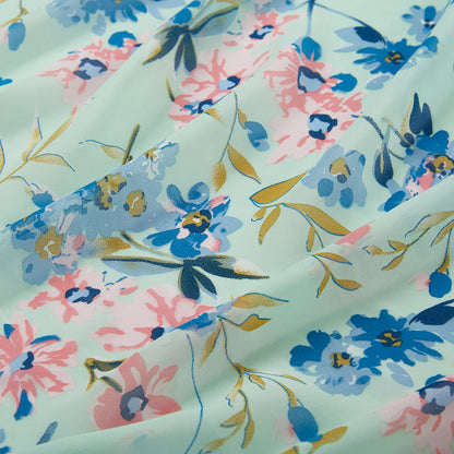 Polyester Flower Pattern Chiffon Fabric - Kool Fabrics