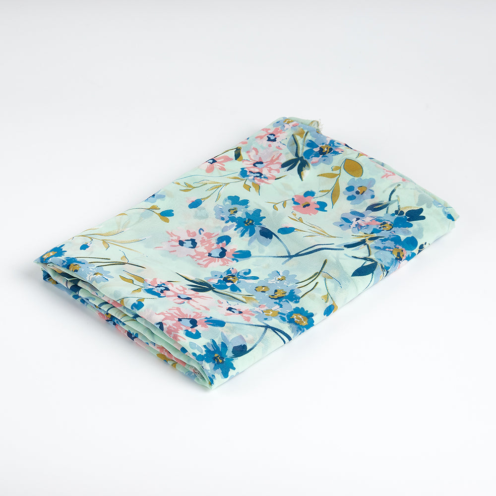 Polyester Flower Pattern Chiffon Fabric - Kool Fabrics