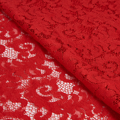 Cotton Polyester Flower Pattern Lace Fabric - Kool Fabrics