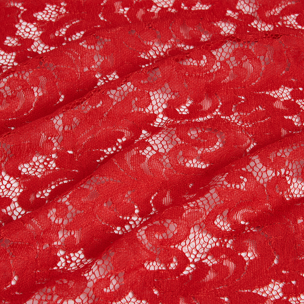 Cotton Polyester Flower Pattern Lace Fabric - Kool Fabrics