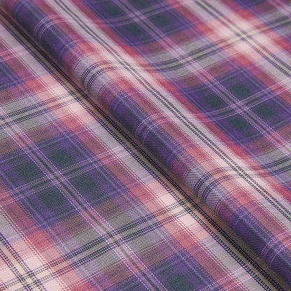 Polyester Check Pattern Twill Fabric