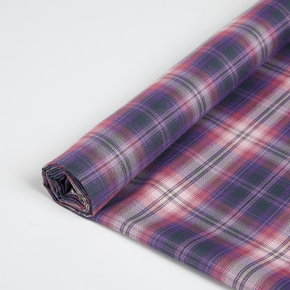 Polyester Check Pattern Twill Fabric