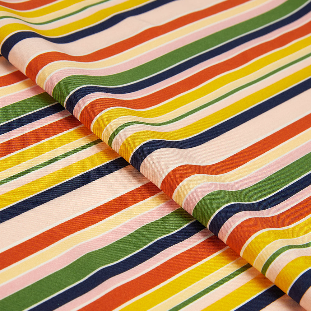 Polyester Stripes Pattern Printed Fabric