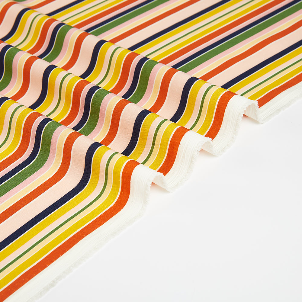 Polyester Stripes Pattern Printed Fabric