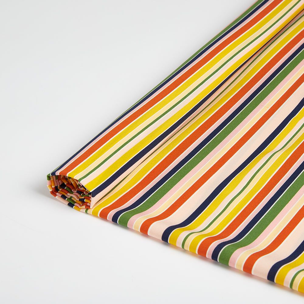 Polyester Stripes Pattern Printed Fabric