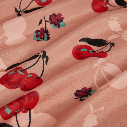 Polyester Fruit Pattern Chiffon Fabric