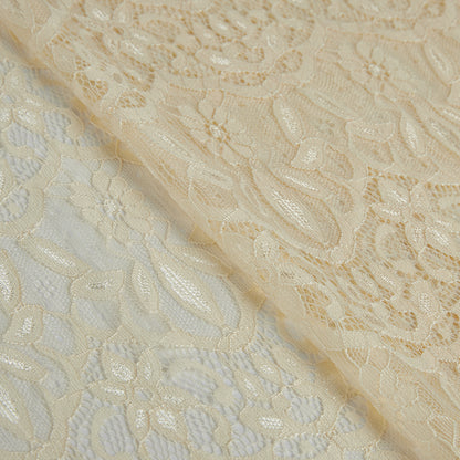 Nylon Flower Pattern Lace Fabric