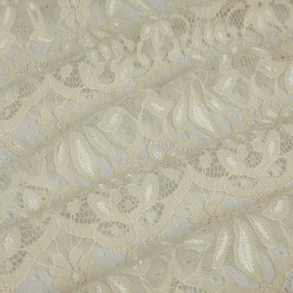 Nylon Flower Pattern Lace Fabric