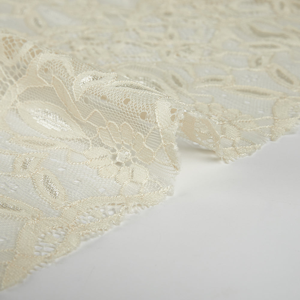 Nylon Flower Pattern Lace Fabric